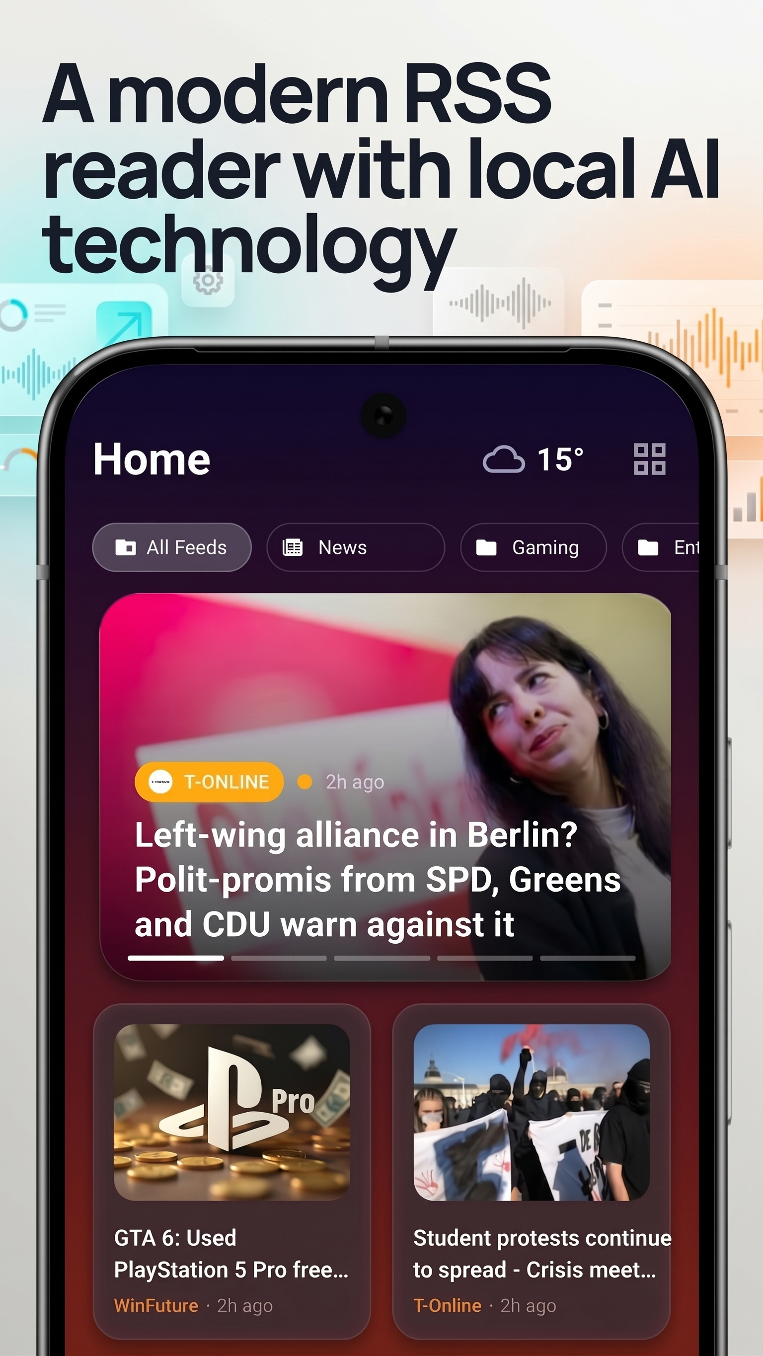 Modern RSS Reader mit KI